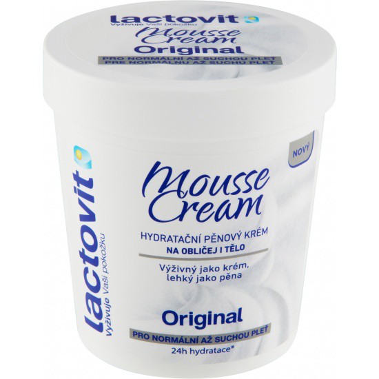 Lactovit Mouse Cream Original 250ml - Péče o tělo Krémy Pleťové a tělové krémy