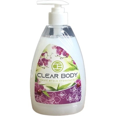 Clear body tekuté mýdlo 500ml Creme Bílé - Kosmetika Hygiena a ochrana pro ruce Tekutá mýdla s pumpičkou