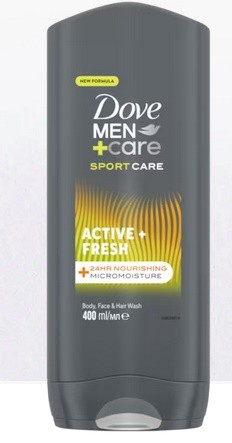 Dove sprchový gel 250ml Sportage Active +Fresh Men - Kosmetika Pro muže Vlasová kosmetika Gely