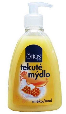 Tekuté mýdlo 500ml Sirios Herb mléko a med - Kosmetika Hygiena a ochrana pro ruce Tekutá mýdla s pumpičkou