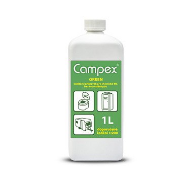 Campex Green 1l do chem. toalet - Chemické výrobky Náplně do chemických WC