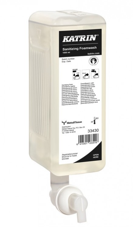tekuté mýdlo pěnové antibakteriální Katrin 1l - Péče o tělo Tekutá mýdla
