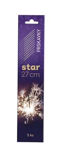 Prskavky Star 27cm /5ks