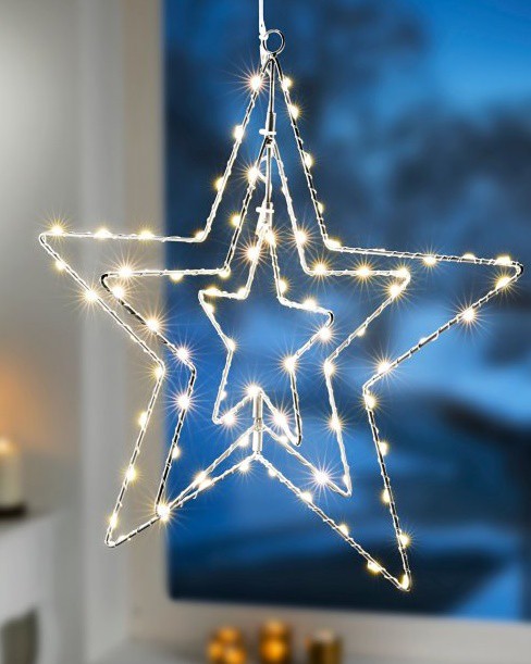 Hvězda vánoční 3D světelná - Restaurace a rauty Dekorace
