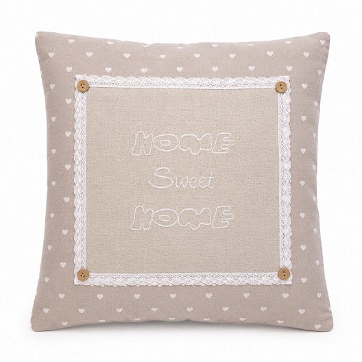 Povlak na polštář 40x40cm Home Sweet - Dekorace a&nbsp;domácnost Dekorace Ostatní