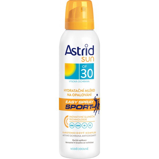 Astrid Sun mléko sprej voděodolné OF 30 - Péče o tělo Opalovací přípravky