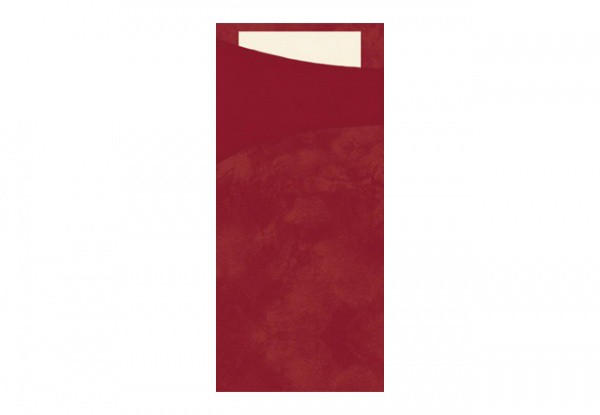 Tissue Sacchetto 8,5x19cm Vínové 100ks - Restaurace a rauty Ubrousky, kapsy na příbory Kapsy na příbory
