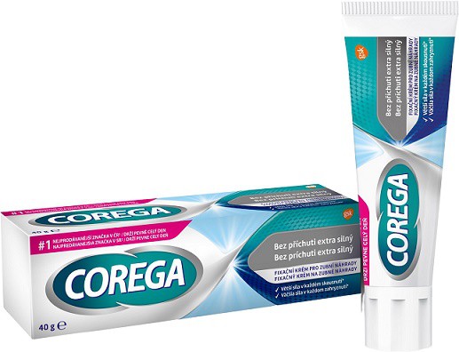 Corega fix. krém bez příchuti 40g - Péče o tělo Dentální hygiena Ostatní dentální výrobky