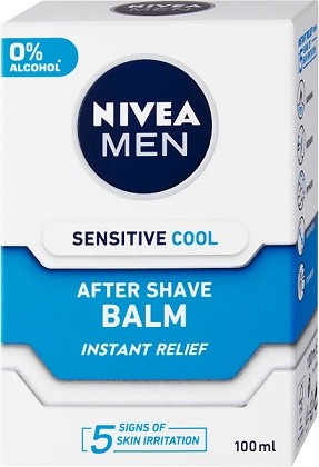 Nivea Men balzam Sensitive Cool 100ml - Kosmetika Pro muže Péče o obličej Vody a balzámy po holení