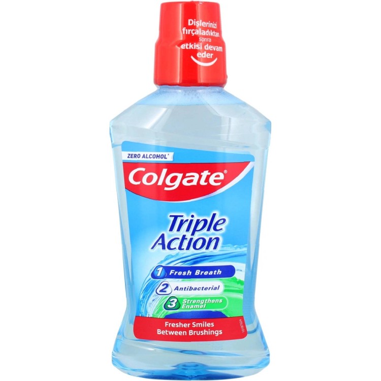 Colgate Ústní voda Triple action 500ml - Kosmetika Ústní hygiena Ústní vody