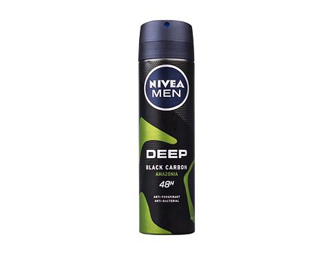 Nivea spray Deep Black Carbon Amazonia 1 - Péče o tělo Pánská kosmetika Deodoranty Spray