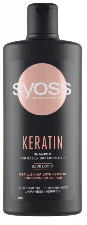 Syoss šampon 440ml Keratin - Péče o tělo Vlasová kosmetika Šampony na vlasy