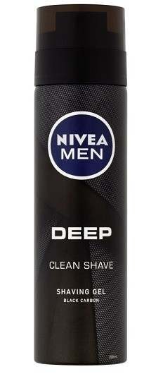 Nivea Deep clean black 200ml gel na hole - Péče o tělo Pánská kosmetika Přípravky na holení