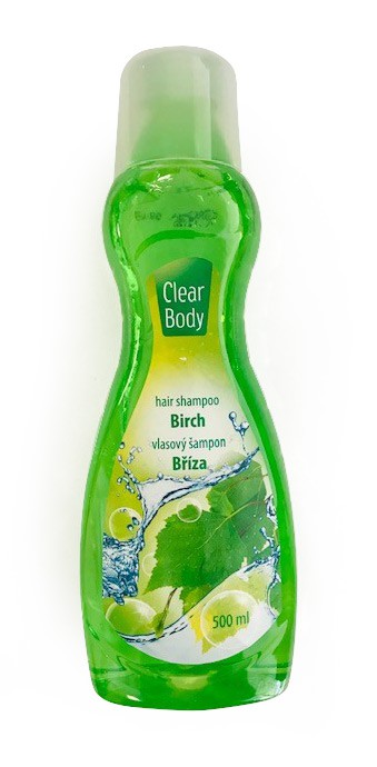 Clear Body Šampon Bříza 500ml - Péče o tělo Vlasová kosmetika Šampony na vlasy