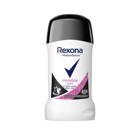 Rexona stick Invisible PURE 40ml - Péče o tělo Dámská kosmetika Deodoranty Tuhé deo, roll-on