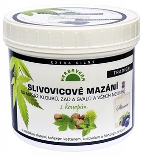 Slivovicové mazání s konopím 500ml - Kosmetika Pro muže Péče o tělo Masážní prostředky