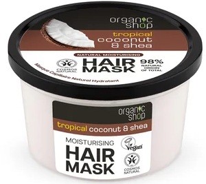 Organic shop 250ml kokos a&nbsp;bam.máslo maska na vlasy - Kosmetika Pro ženy Vlasová kosmetika Kondicionéry