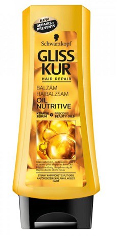 Gliss Kur Balzám 200ml Oil Nutritive - Péče o tělo Vlasová kosmetika Šampony na vlasy