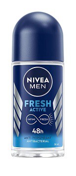 Nivea Roll on 50ml Men Fresh Active - Péče o tělo Pánská kosmetika Deodoranty Tuhé deo a roll-on