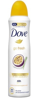 Dove spray 150ml Marakuja a citronová tráva - Kosmetika Pro ženy Péče o tělo Deodoranty