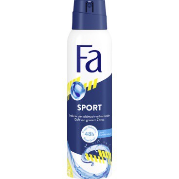 FA spray deo Sport 150ml Men - Péče o tělo Dámská kosmetika Deodoranty Spray