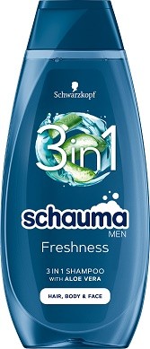 Schauma šampon 400ml menn aloe vera 3v1