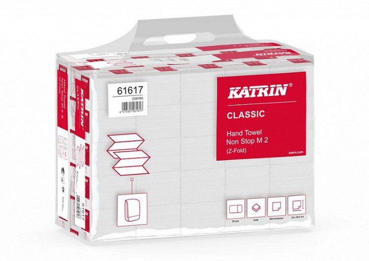 papírové ručníky Katrin Non Stop 24x20,3cm 4 - Papírové a hygienické výrobky Utěrky a ručníky