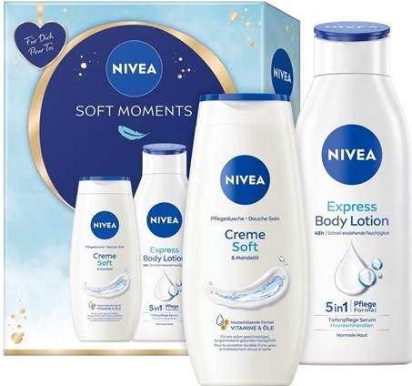 Kazeta Nivea Body Smoot tělové mléko+Spg