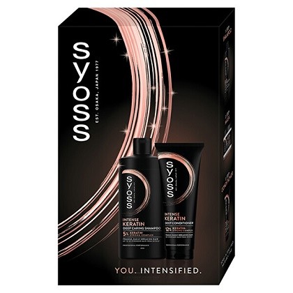 Kazeta Syoss keratin balzám 250ml, šampon 440ml