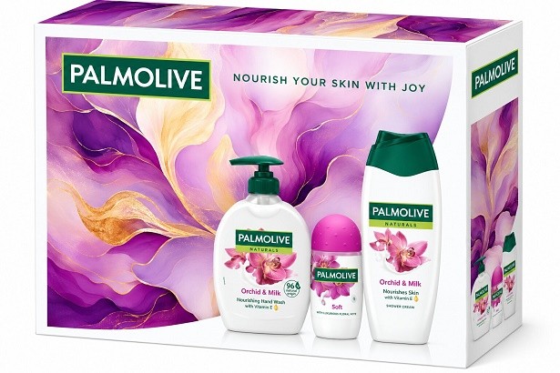 Kazeta Palmolive Orchid spg 250ml, tekutý mýd.300ml, roll-on