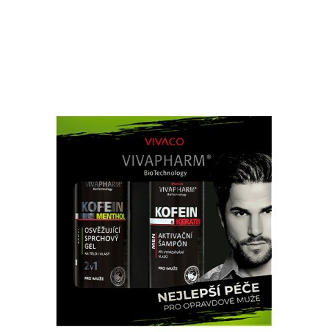Kazeta Men kofein Spg +šampon s keratinem 200ml