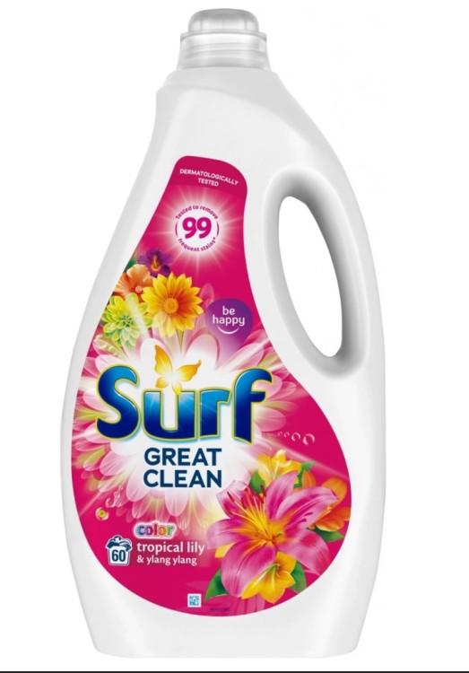 Surf prací gel Color Tropical 2L (40 dávek) - Drogerie Prací prostředky Prací gely