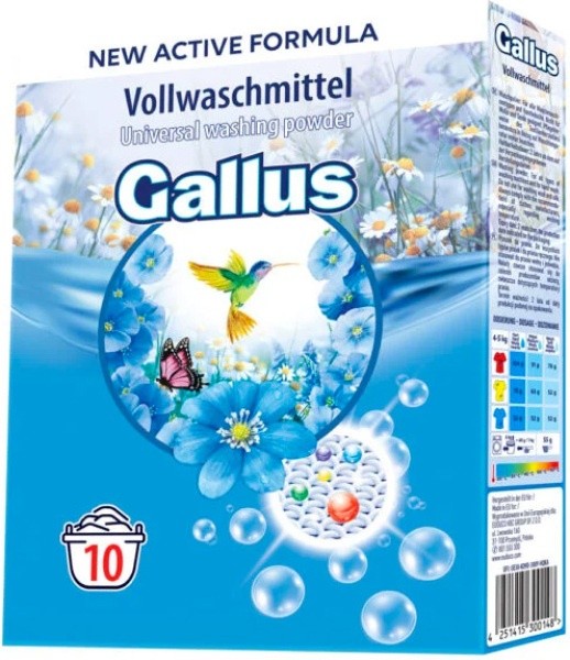 Gallus prací prášek 10dávek 650g universal - Drogerie Prací prostředky Prací prášky do 20 dávek