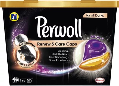 Perwoll Renev caps 35ks x 13,5g Black Perwoll Renev caps 35ks x 13,5g Black - Drogerie Prací prostředky Kapsle