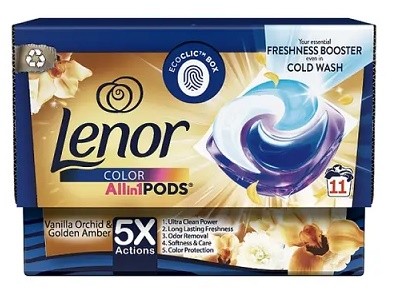 Lenor kapsle color 11ks Gold Vanilla Orchid - Drogerie Prací prostředky Kapsle