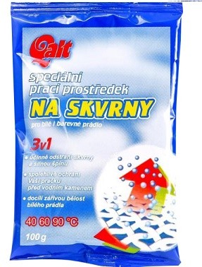 Qalt na skvrny 3 in1 pro bílé i barevné prádlo 100g - Drogerie Prací prostředky Odstraňovače skvrn