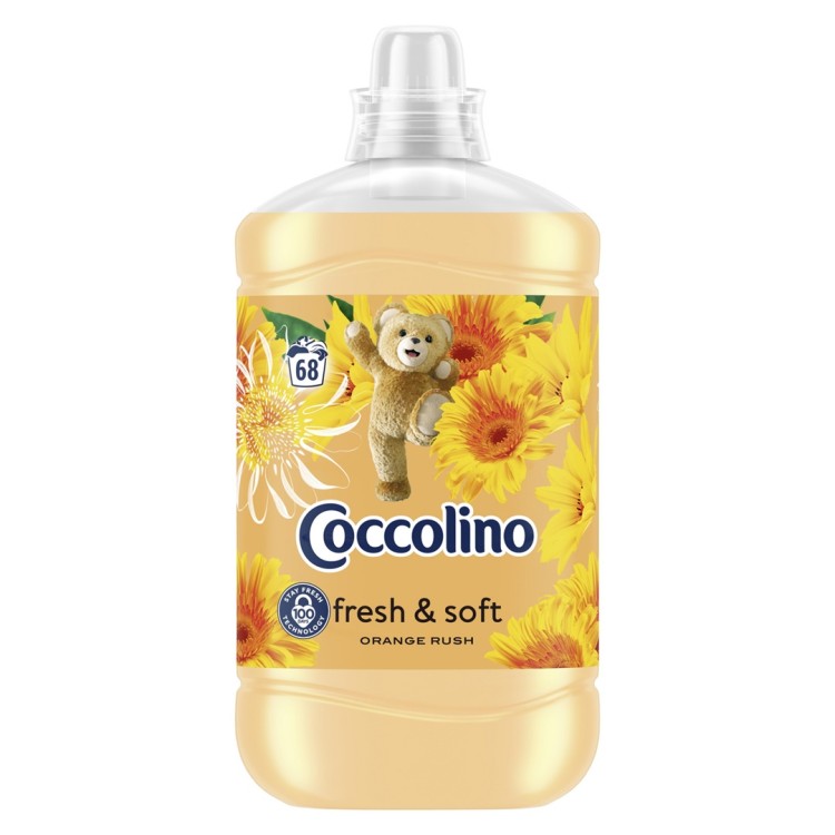 Coccolino fresh a&nbsp;soft 1.7l oranžové - Drogerie Prací prostředky Aviváže