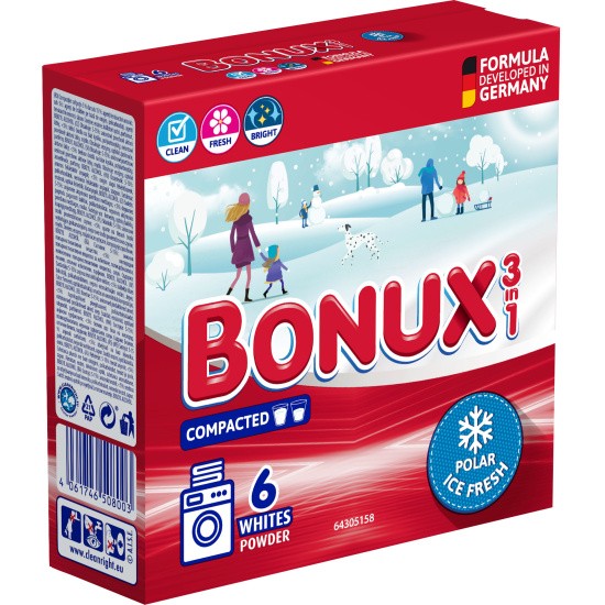 Bonux 6dávek/390g whites 3 in 1