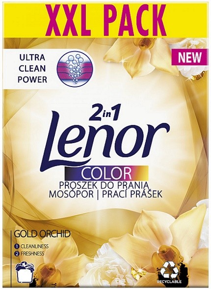 Lenor prací prášek 80dávek Gold Orchidej color 2in1 - Drogerie Prací prostředky Prací prášky nad 60 dávek