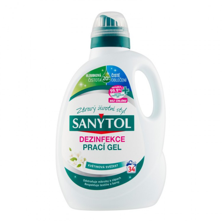 Sanytol dezinfekce prací gel 34dávek / 1,7l K - Prací prostředky Prací gely, tablety a mýdla
