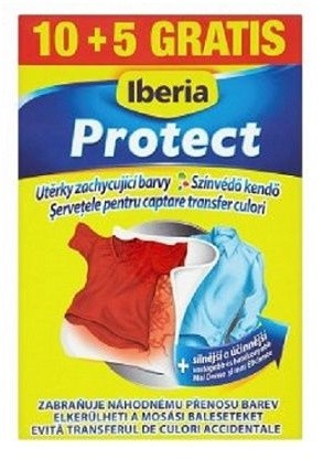 Iberia Protect 15ks utěrka proti obarvení prádla - Drogerie Prací prostředky Doplňky