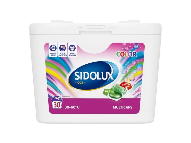 SIDOLUX MULTICAPS COLOR 30 ks - Drogerie Prací prostředky Kapsle