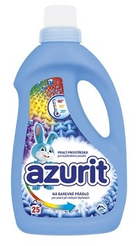 Azurit gel 62 dávek/2480ml barevné prádlo - Drogerie Prací prostředky Prací gely nad 50 dávek