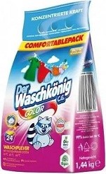 Waschkonig 24dávek/1,44kg color - Drogerie Prací prostředky Prací prášky 20 - 60 dávek