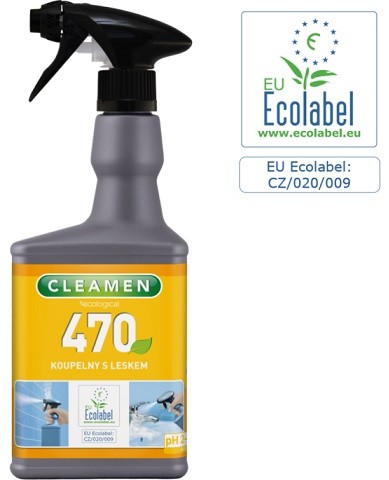ECOLABEL CLEAMEN 470, 550 ml koupelny s&nbsp;leskem - Drogerie Koupelna a&nbsp;WC Rez a&nbsp;vodní kámen