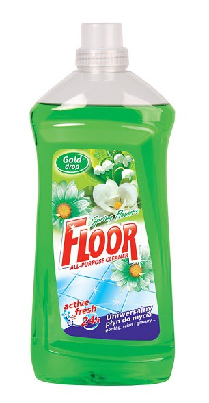 FLOOR 1.5l vůně jara zelený - Čistící a mycí prostředky Saponáty Saponáty na podlahu a univerzální