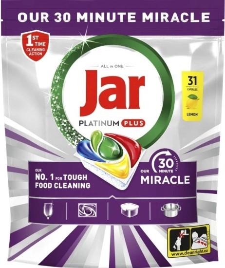 Jar kapsle do myčky Our 30 Minute Miracle, 31 ks - Drogerie Kuchyň Myčka tablety a&nbsp;prášek