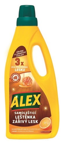 Alex leštěnka zářivý lesk na dřevěn. a&nbsp;laminát. podlahy 750m - Drogerie Čistící prostředky Nábytek, leštěnky