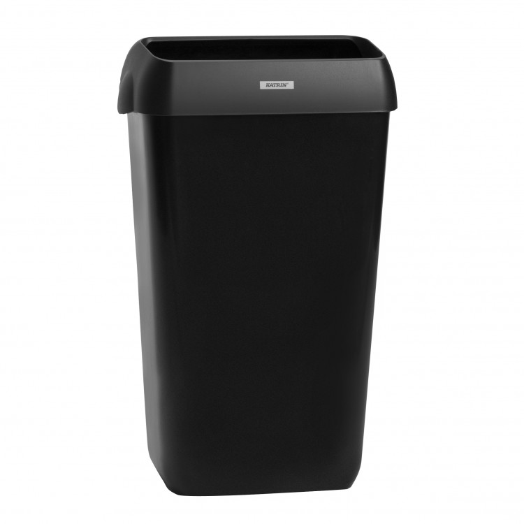 Katrin Inclusive odpadkový koš 25l Black - Papírové a hygienické výrobky Zásobníky a náplně