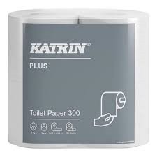 TP Katrin 3vr. bílý 300utr. 34.5m TP Katrin 3vr. bílý 300utr. 34.5m - Papírová hygiena Toaletní papír 3 až 4 vrstvý